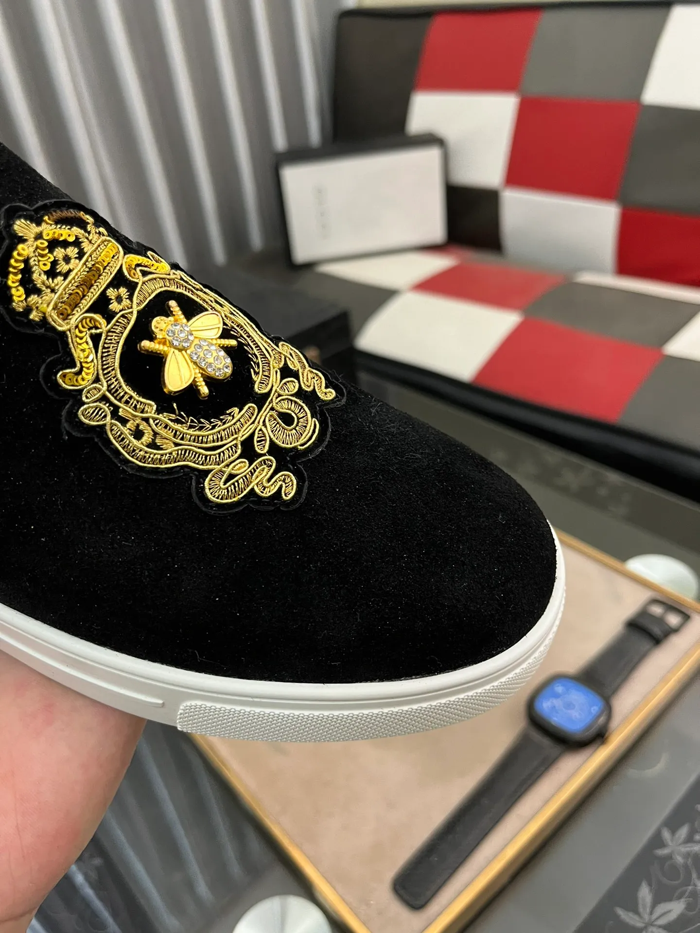 Men's Men's Shoes💰360⌚️⌚️《GUCCI》The latest hot-selling casual shoes, top brand [seduce] luxury~purchase, top~quality. Products sold at the counter [Qiang] The original fabric adopts 3D embroidery technology ➕ Comfortable sheepskin lining, available in 38-443️⃣ styles